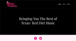 Desktop Screenshot of edgeevents.net